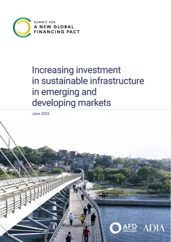 Increasing investment in sustainable infrastructure in emerging and developing markets